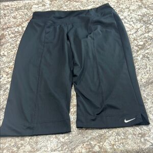 Nike Black Asymmetrical Midi Pencil Bermudas